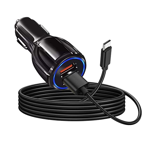 Брз полнач за автомобили USB C за полнење кабел за кабел за Moto G Pure G Stylus 5g G 2022, Moto G Power, Motorola G Play 2021, Moto