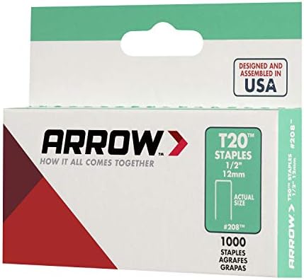 Arrow 208 оригинални T20 1/2-инчни степени, 1.000 по пакување