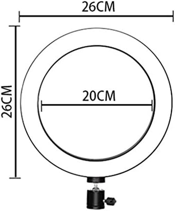 QFFL LED Прстен Светло Затемнет LED Прстен Светло Волфрам Карбид Материјал Со Статив и 1 Држач За Телефон Прстен Светла За Шминка Фотографија Видео Конференција
