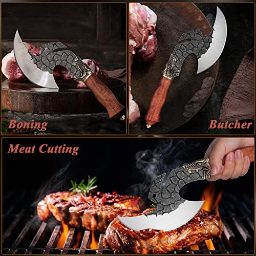Српски готвачи нож пакет со месар нож за месо за сечење кујна готвење на отворено скара кампување лов на подароци мажи