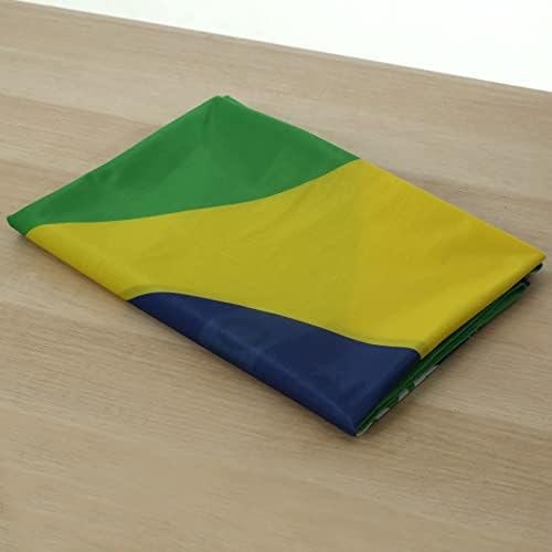 Правоаголна Покривка За Маса Бразилско Бразилско Знаме Чаршав За Бледнее Отпорен На Перење Чаршав За Национално Знаме, Погоден за Кујнски Трпезариски
