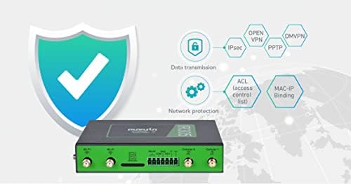 Inhand Networks IR305 Industrial IoT LTE 4G VPN рутер, 5 етернет порта, двојна SIM, Wan Failover, DI/DO порта, далечинска врска, резервна копија на врската, Mu-Mimo, VLAN. Поддржете ги AT&T, T-Mobile & Verizon