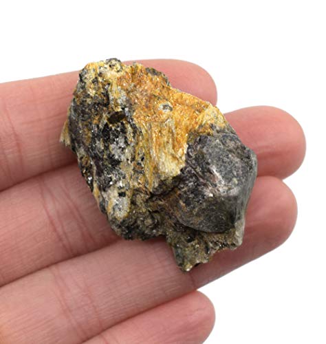 Суров гранат шист, примерок од метаморфна карпа - приближно. 1 - Избран геолог и рачно обработено - одлично за научни училници - лаборатории на Еиско