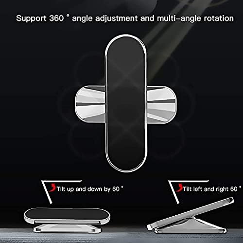 ZXK CO 2 пакет Магнетски телефон Монт Магнет за автомобили, држач за автомобилски телефони 【8pcs Супер силен магнет】 360 ° ротирачки универзален
