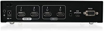 Iogear 2x2 HDMI Matrix Switch W/Remote - 4K 60Hz - 2in x 2out - сигнал до 49ft - до 10,2 Gbps - RS- 232 Сериска контрола - GHMS8422