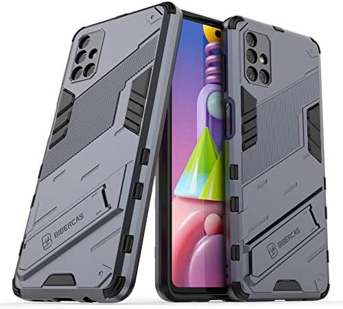 Случај на Samsung Galaxy M51, Dooge тешки воен оклоп случај со држач за киксот тешки солиден тенок лесен шок -изолирано заштитен
