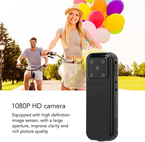 Камера за мини каросерија, 1080p HD ноќна визија монтирана камера, рекордер за спортови на фотоапарати со прицврстувач со штанд на цевка за вшмукување, 32G каросерија за