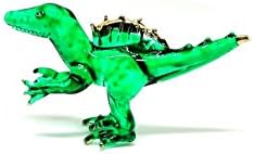 Рачно изработено мини Spinosaurus разнесена стакло уметност јура диносаурус фигури фигури украс минијатурни работи за идеи за подароци за наставници за роденденска со?