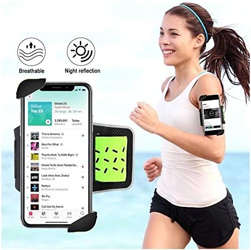 Фолч за Apple iPhone 8 - FlexSport Armband, прилагодлива амбалажа за тренинг и трчање за Apple iPhone 8 - Stark Green
