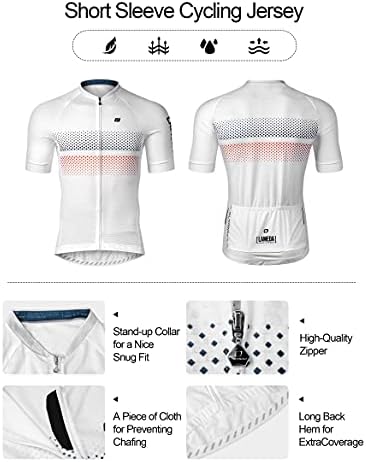 Машка машка маичка за велосипедизам за велосипедизам со лесен лесен ракав еластичен про пат велосипед кошула целосна поштенски патент