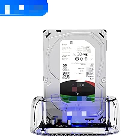 KJHD 3.5 Инчен USB ДО SATA Транспарентен HDD Докинг Станица USB3. 0 5Gbps СО 12v Адаптер За Напојување