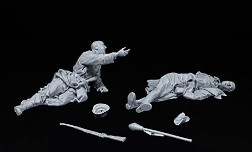 Германски војници на Гудмоел 1/35 германски војници ранети фигури на смола за евакуација / неискористени и необоени војници минијатурни комплети / HC-3021