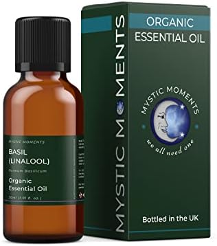 Мистични моменти | Органско есенцијално масло од босилек 30мл - Чисто и природно масло за дифузери, ароматерапија и масажа мешавини вегански