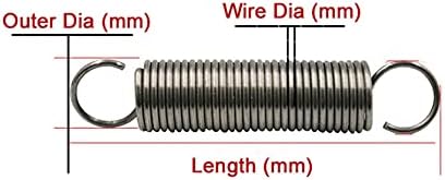 Домашно одржување Продолжување на пролетта Дијаметар на жица со DIY со 3. 5 mm Надворешен дијаметар 1 mm 19 mm должина од 60 mm до 500 mm