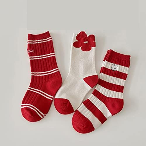 Божиќни печатени чорапи Нова шема Топло чорапи Симпатични кадифни уши Божиќни печатени чорапи Супер меки чорапи волна и памучни чорапи