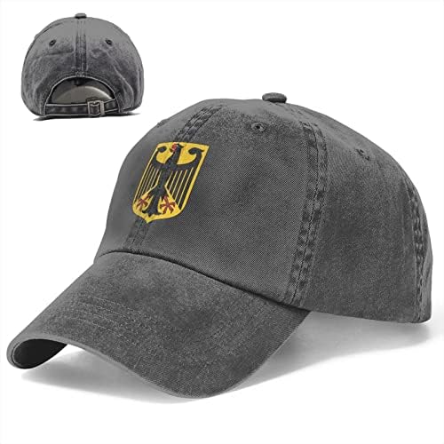Германски палто со грб орел бејзбол капа што може да се отвори прилагодлива капа за камионџии, жени, тато капа