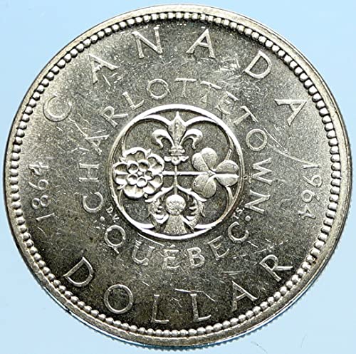 1964 КАЛИФОРНИЈА 1964 Канада Квебек Шарлоттаун Антички Вистински $1 Добар Несертифициран