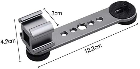 дсфен Тројно Ладно Држач За Држач За Држач За Чевли Со 1/4 Инчи &засилувач; 3/8 Инчен Конец за Стабилизатор На Гимбал Статив Светло За Блиц