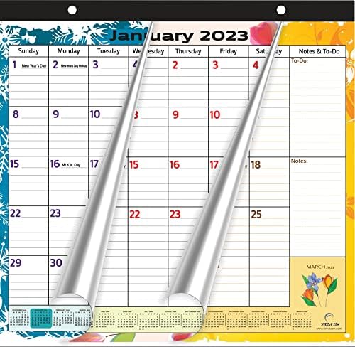 Календар За Магнетен Фрижидер 2023-2024 за Фрижидер Од Стривезен, Месечно, Хартија, јануари 2023 -декември 2024 година, 10х10 Инчи, 24