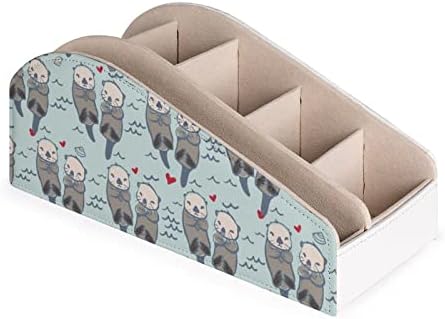 Симпатична otter Love Diment Contlors Lounder PU Fore Chareitor Cox со 6 оддели за складирање за дневна соба спална соба