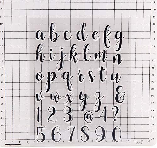 Arietty пониски кутии со азбуки на алфабети броеви јасни марки за декорација на картички и белешка за книги на DIY