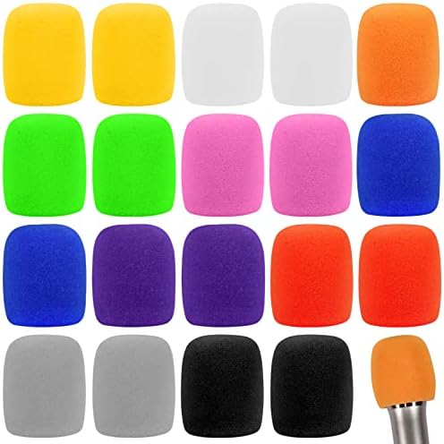 200 парчиња за еднократна употреба микрофон за еднократна употреба, неткаен рачен микрофон за шофершајбна со еластична лента, чисти и микрофони за микрофон за KTV, Ст?