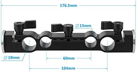 Camvate 15mm & 19mm стегач со двојна порта со монтирање на розета M6 за рамо - 2310