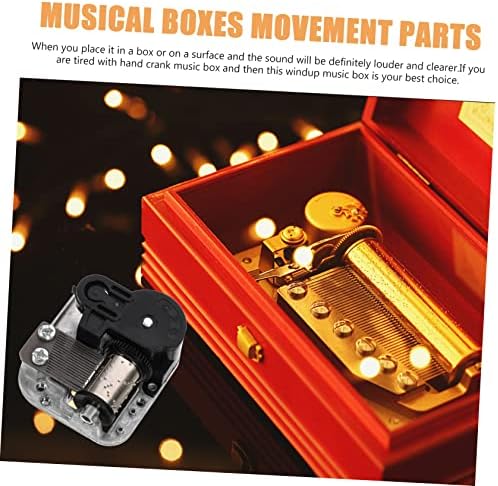 Движење за звук на звук на Абаодам, мини додатоци за додатоци за спортови додатоци мини кутија музичка кутија механизам за мали движења часовници за легура сребрен