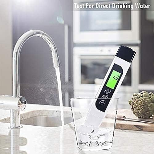 Yuesfz прецизно пенкало за pH мерач за вода за пиење, точно за тест за киселост и алкалност практичен детектор за квалитет на водата