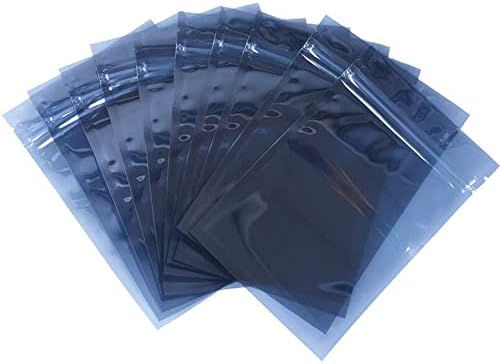 Антистатички Кеси, 100 парчиња Повторно Запечатливи ESD Кеси 4x6in/10x15cm, Антистатички Кеси за 2.5 Хард Диск SSD HDD И Електронски Уред