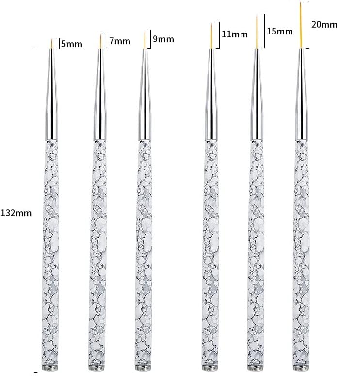 SDGH Nail Art Chrush Line Line Clught Cluke Penn Pen Полска мермерна шема рачка со алатки за маникир