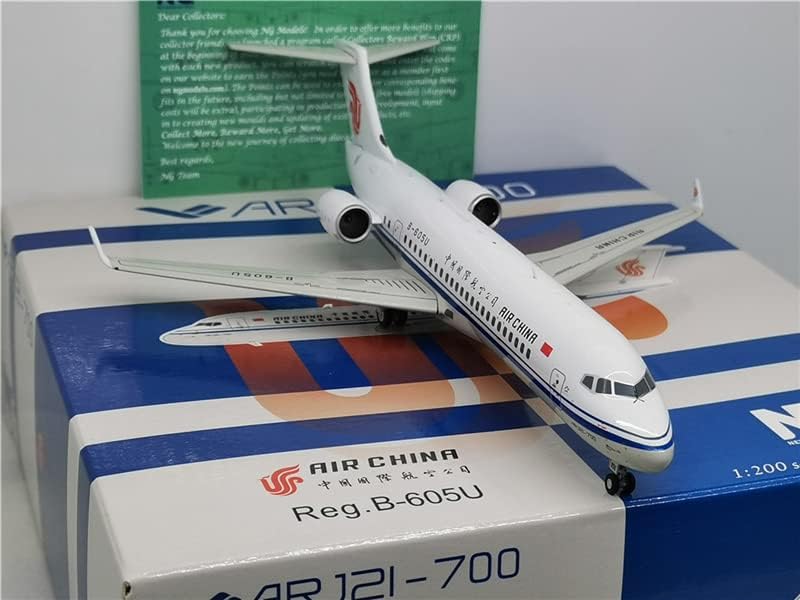 NG модели Air China ARJ21-700 B-605U 1/200 Diecast Aircraft претходно изграден модел