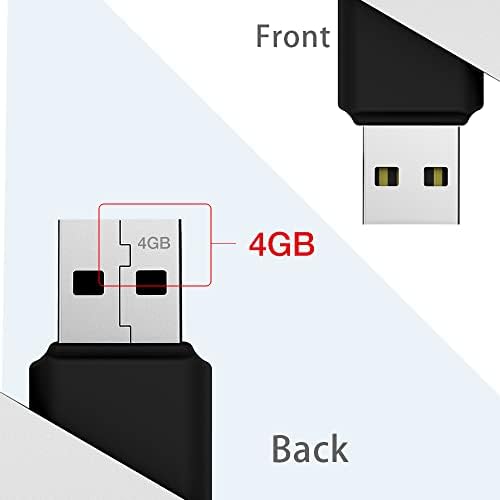 MOSDART 20 Пакет 4GB USB2. 0 Флеш Диск Со Врвка Вртливата Палецот Диск Масовно Скок Диск Црна Боја Пенкало Диск Меморија Стап Со