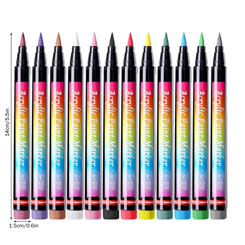 12 пенкала сликарство за нокти за девојки, подароци за сликање цвет, кутија за пенкало Поставете алатки за подобрување на ноктите 3Д боја