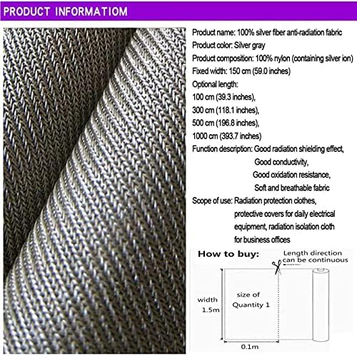 Ткаенина Против Зрачење ДАРЗИ За Облека, Заштитна Ткаенина ОД Сребрени Влакна ФАРАДЕЈ ЕМФ ЕМИ РФ РФИД Блокирање На Сигналот Проводен