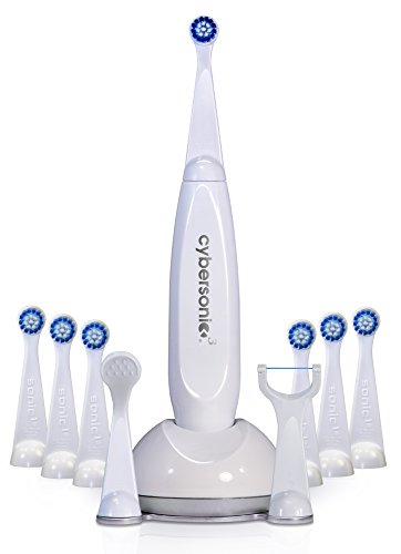 Cybersonic3 Електрична четка за заби, четка за заби за напојување со целосен комплет за заби