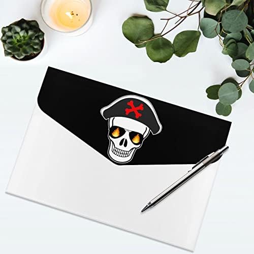 Пиратски Череп Проширување На Папката Со Датотеки Хармоника Документ Џеб Папки За Документ Канцелариски Алатки Организација