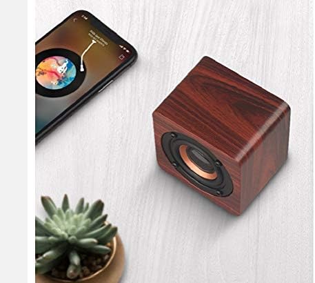 Дебел дрвен Bluetooth мини звучник 1200mAh Висока моќност безжичен сабвуфер Преносен безжичен Bluetooth звучник