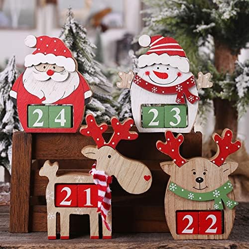 И Украси Украси Божиќ Дрвен Календар Три Одбројување Орнаменти Божиќ