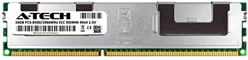 A-Tech 16gb Меморија RAM МЕМОРИЈА За Dell PowerEdge R710-DDR3 1066MHz PC3-8500 ECC Регистрирани RDIMM 4Rx4 1.5 V-Еден Сервер