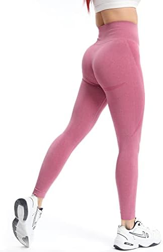 Bishengs женски задникот за кревање на задникот со високи половини јога панталони за контрола на стомакот
