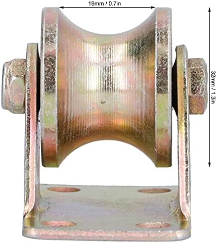 Railично јаже железничко тркало, тркало на жлебови лесно да инсталираат челик U -тип висока јачина со заграда за додатоци за кран на кула за врати за разни опрема за кр