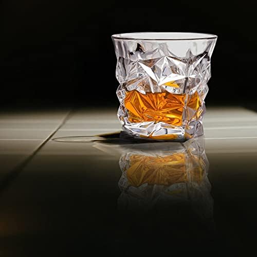 Среќни чаши Проѕирни Чаши Чисти Тамблери 2 парчиња Чаши За Виски Чаши За Кристално Пиење За Домашна Забава Бар Кратки Карпи Стакларија