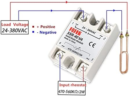 Hifasi 1PCS Solid State Relay SSR-10VA SSR-25VA SSR-40VA 10A 25A 40A RELAIS регулатор 24-380VAC излез SSR