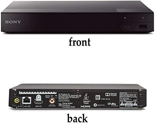 Sony BDP-BX370 / BDP-S3700 Blu-Ray Диск Плеер Со Вграден Wi-Fi | HD Blu-ray Диск Репродукција, Пакет Вкл. Далечински Управувач,