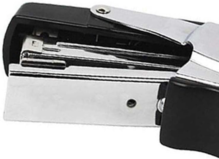 WSSBK CLIP-ON Stapler Black For Stapler со тешка десктоп со 20 страници за канцелариски спојлер