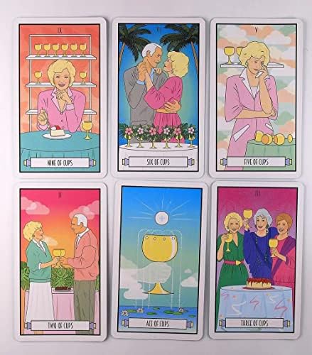 Накшор Тарот картички-78 Оракл картичка The Golden Girls Tarot картички палуба за Fortune Telling Game Divination Card Board Game
