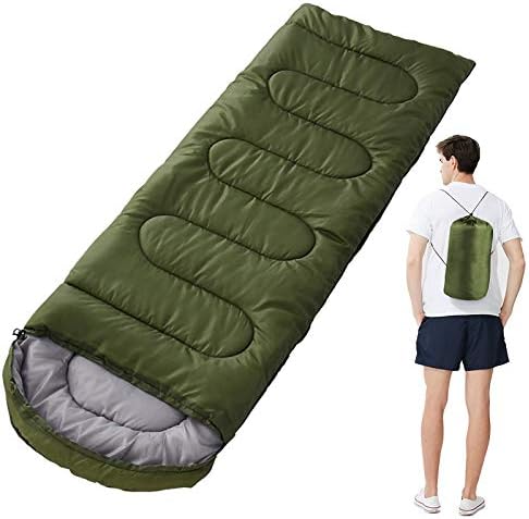 NC на отворено торба за спиење Возрасни кампување за ручек, плус густа зимска топла четири сезони маскирна торба за спиење близнаци воена зелена боја