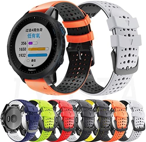 Bkuane 22mm Часовник За Garmin Ferrunner 945 935 Феникс 5 5Plus Феникс 6 Про Силиконски Паметен Часовник Бенд Брзо Ослободување Нараквица