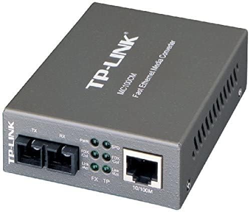 TP-Link MC100cm Медиумски конвертор, 10/100Mbps RJ45 до 100м мулти-режим SC Fiber, до 1,2 милји, шасија за монтирање